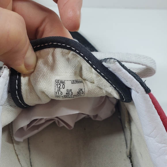 Vans Red Off the Wall Mens Sneakers - Picture 8 of 12